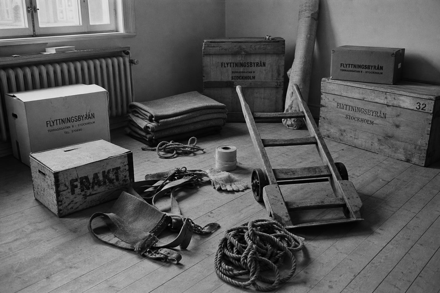Bärselar i läder, hamprep och packfilt — flyttarens utrustning på 1950-talet